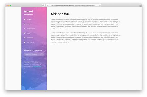 Image result for Bootstrap Sidebar Menu
