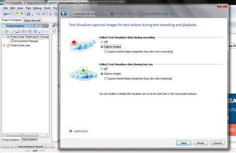 TestComplete Tutorial に対する画像結果