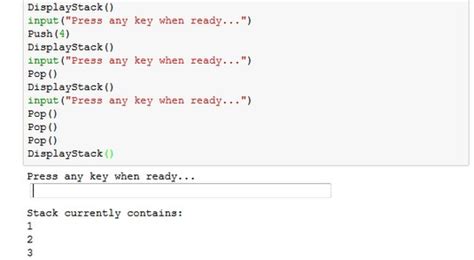 Image result for Python Stack Code