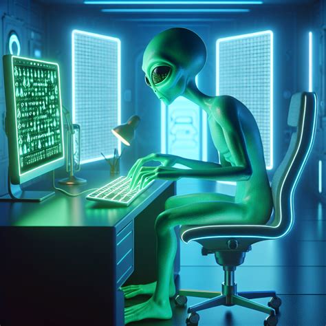Image result for Alien Typing On Computer