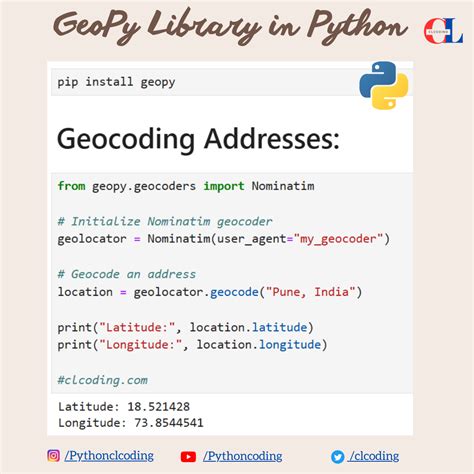 Image result for Geocoder Python