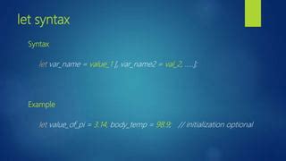 Image result for JavaScript Let Syntax