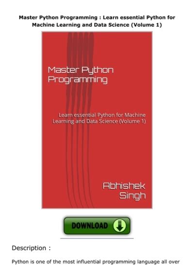 Image result for Master Python Programming PDF