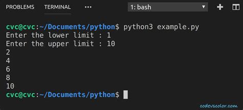 Image result for Python Compiler Code for Even Numbers