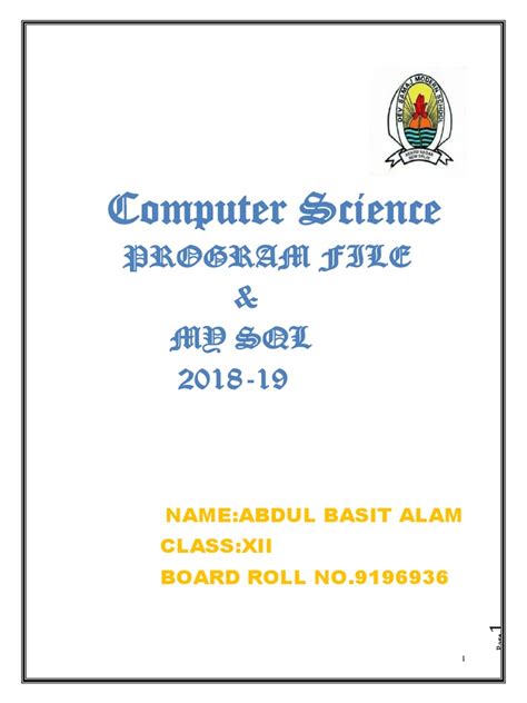 Computer Science Practical File Pic に対する画像結果