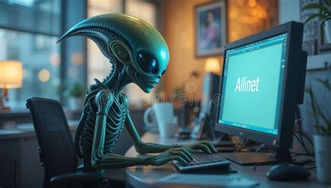 Image result for Alien Typing On Computer