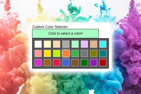 Image result for JavaScript Horizontal Color Selector