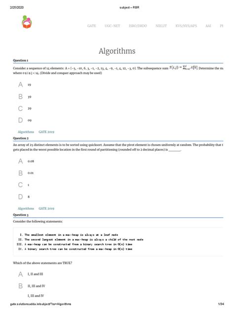 Image result for Algorithm Questions