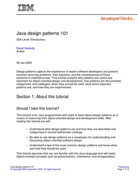 Afbeeldingsresultaten voor Java Design Patterns PDF Download