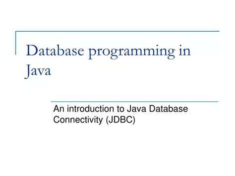 Image result for Java Database Tutorial