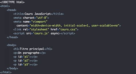 Image result for Code JavaScript Avec HTML