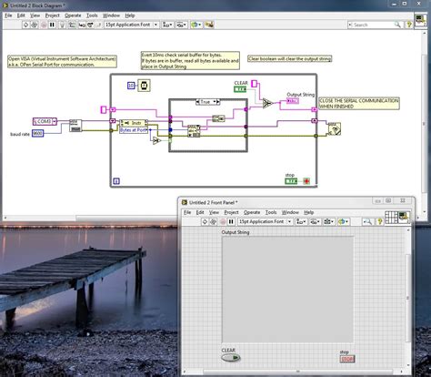 Program LabVIEW Arduino に対する画像結果