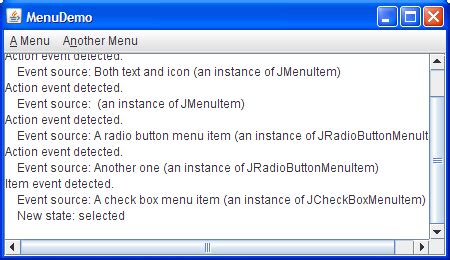 Image result for Java GUI Menu