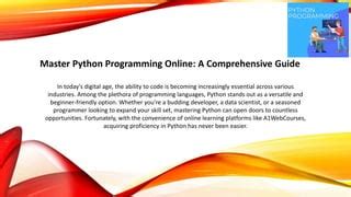Image result for Master Python Programming PDF