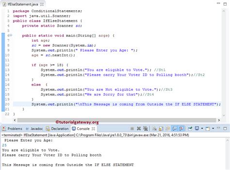 Image result for Java Code If Else Example
