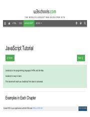Image result for JavaScript Tutorial W3Schools