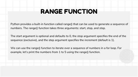 Range Function Python に対する画像結果