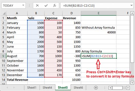 Image result for Excel Array Formula Tutorial
