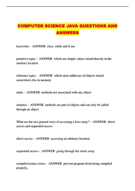 Image result for Class 12 Questions Java Computer Science