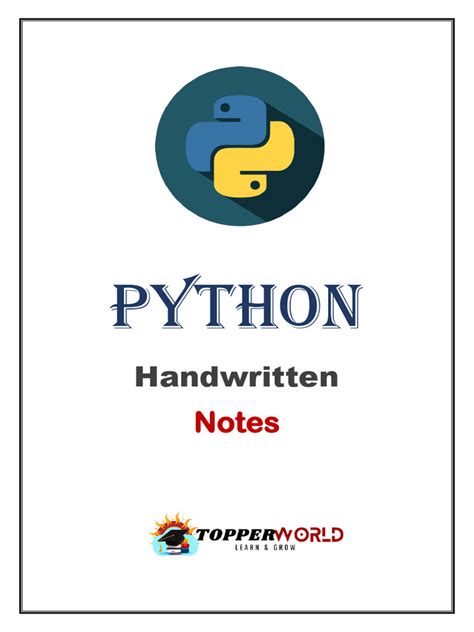 Image result for Python Complete Notes PDF