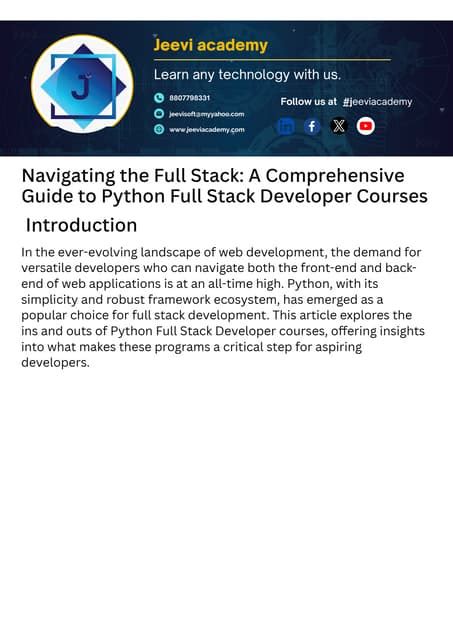 Image result for Python Full-Stack Developer PDF