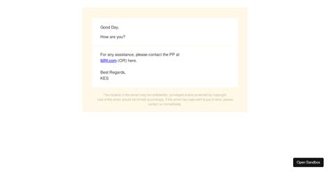 Image result for HTML in Email Example