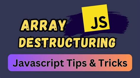 Array Destructuring JavaScript W3Schools に対する画像結果