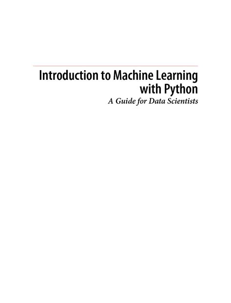 Image result for Introduction to Machine Learning Using Python