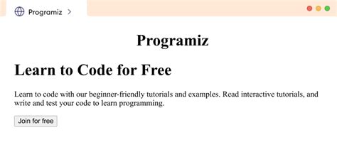 Example for HTML Program に対する画像結果