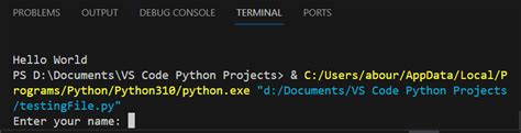 Image result for First Python Program in Visual Studio Code