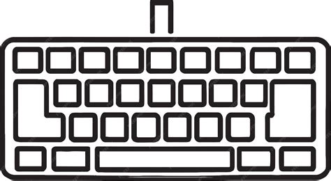 Toradh íomhá ar Computer Keyboard Vector Drawing