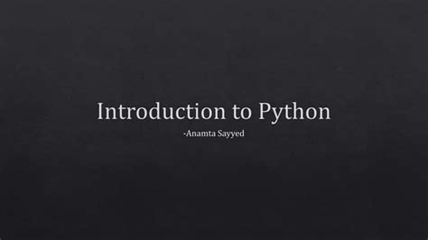Image result for Python Introduction Slide