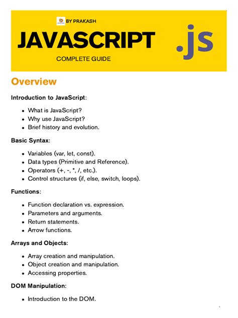 Image result for JavaScript Notes for Practice PDF