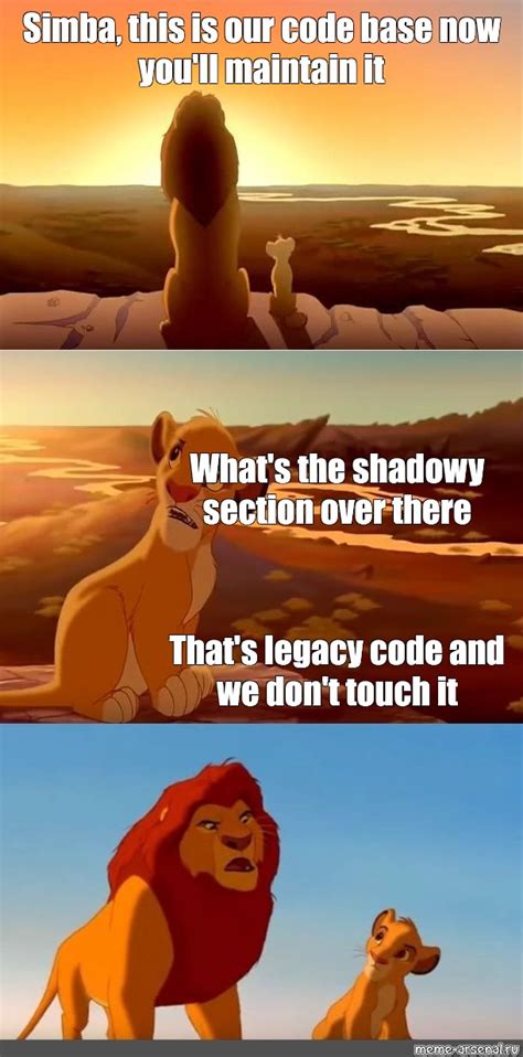 Image result for JavaScript Simba Meme