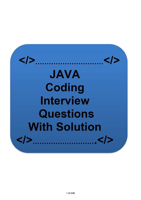 Image result for Java Coding Interview Questions