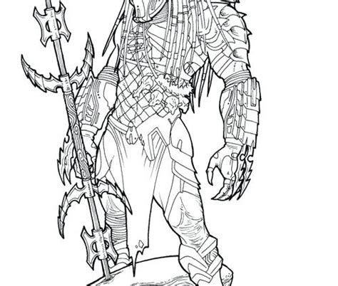 Alien vs Predator Coloring Pages に対する画像結果