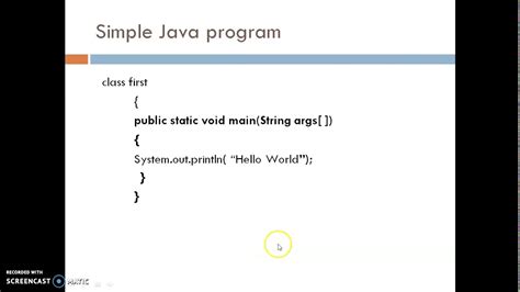 Afbeeldingsresultaten voor First Program Using Java