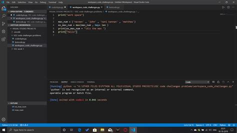 Visual Studio Code Python に対する画像結果