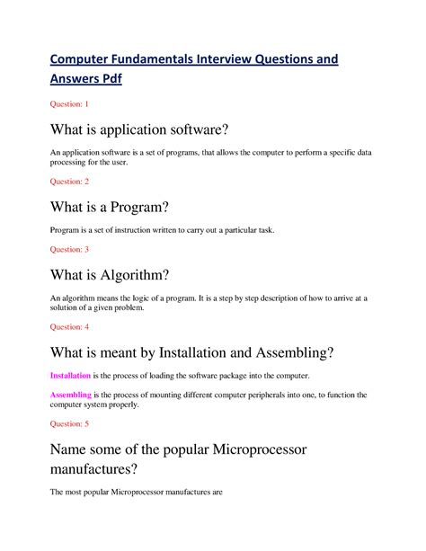 Image result for Computer Interview Question
