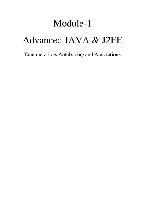 Image result for Advanced Java Module