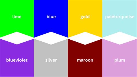 Image result for HTML Color Text