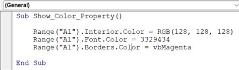 Image result for Visual Basic Color Code