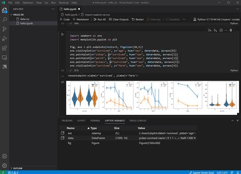 Visual Studio Code Python に対する画像結果