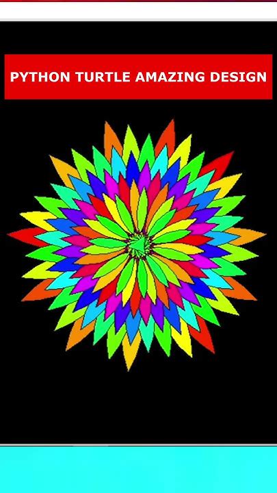 Image result for Python Turtle Round Flower Code