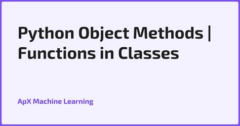 Python Object Methods に対する画像結果