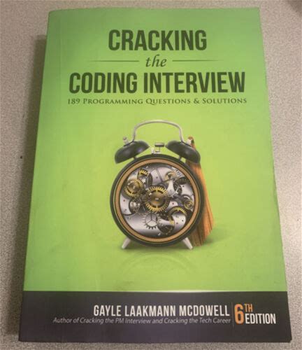 Cracking The Coding Interview: 189 Programming Questions And Solutions