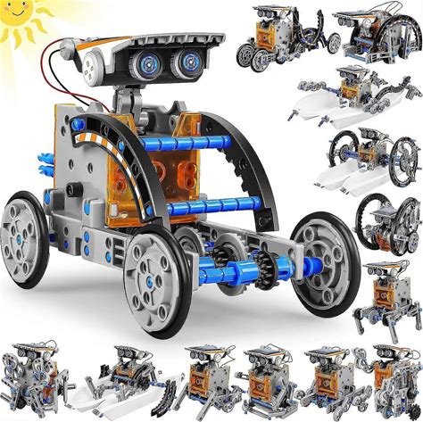 13-In-1 Education Solar Power Robots Toys For Boys Age 8-12, Educational Toy Diy Science Kits For Kids, Building Experiment Robotics Birthday Gifts