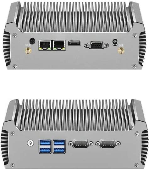 Mini PC Fanless Dual LAN Core i5 5200U i3 5005U Celeron 2955U 2 COM RS232 DDR3L PC WIFI Linux Ubuntu Industriële Mini Computer