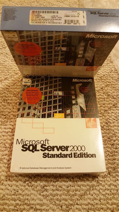 Microsoft Sql Server 2000, Sku 228-00683, 5 Cal, Full Retail, Sealed