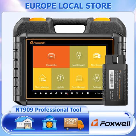 FOXWELL NT909 Bidirectional Diagnostic Tool CAN-FD & DOIP All System Code Reader 30 + Read ECU
